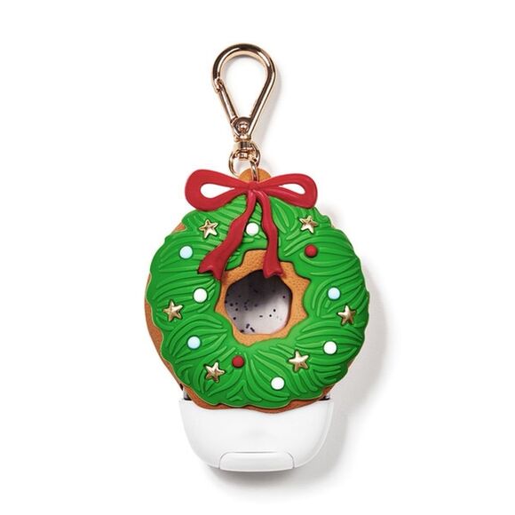 Bath & Body Works New 2025 Christmas Donut Wreath PocketBac Holder & Sanitizer - Picture 2 of 3